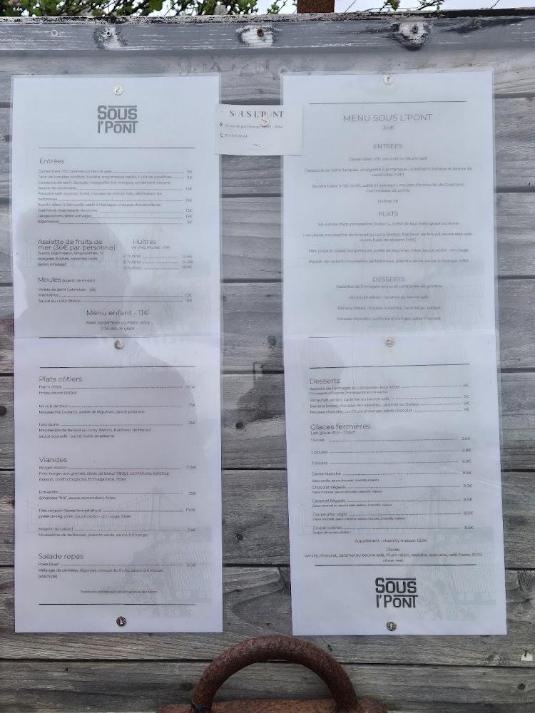 Sous L'Pont - Menu Image 3