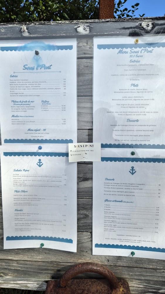 Sous L'Pont - Menu Image 4